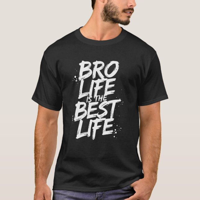 Camiseta A vida dos irmãos é a melhor vida - irmão divertid (Frente)