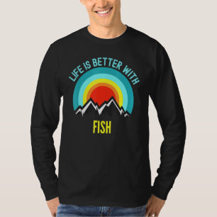 Camiseta A Vida Dos Peixes É Melhor Com Os Peixes