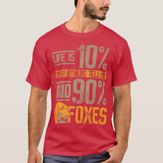 Camiseta A vida é 10 o que os outros me dizem e 90 inimigos