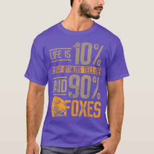 Camiseta A vida é 10 o que os outros me dizem e 90 inimigos
