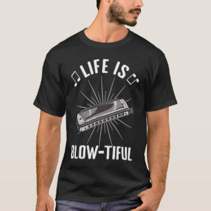Camiseta A vida é a bela jogadora Harmonica Mou