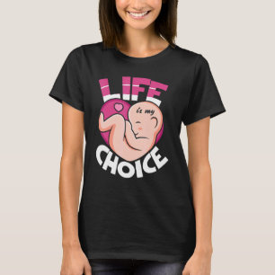 Camiseta A Vida é a minha escolha pela vida profissional an