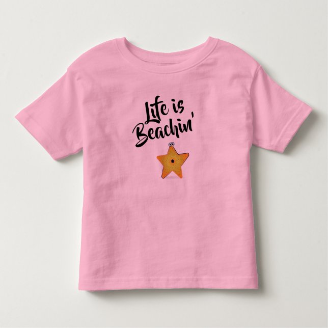 Camiseta A vida é Beachin' Starfish (Frente)