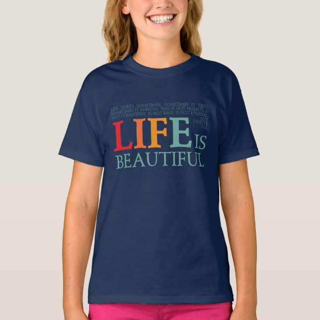 Camiseta A vida é bela (Frente)
