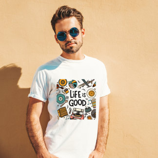 Camiseta a vida é boa