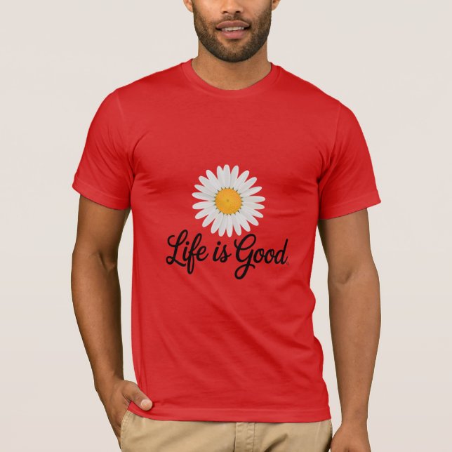 Camiseta A Vida é Boa Margarida (Frente)