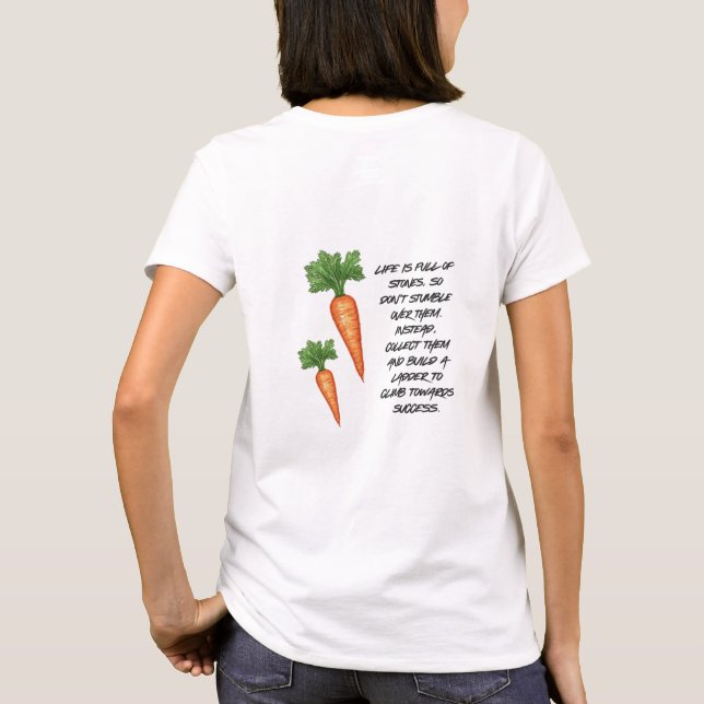 Camiseta A vida é cheia de pedras (Verso)