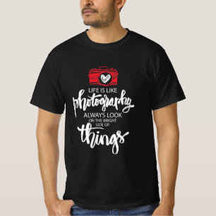 Camiseta A Vida É Como Fotografia