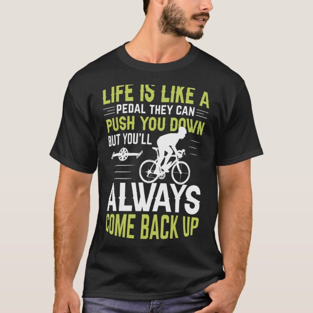 Camiseta A Vida É Como Um Pedal (Frente)