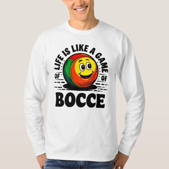 Camiseta A vida é como um presente do jogo de futebol (Frente)