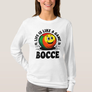 Camiseta A vida é como um presente do jogo de futebol