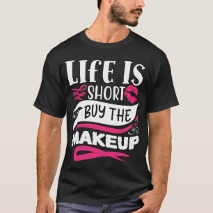 Camiseta A Vida É Comprar Curto, A Quitação Engraçada