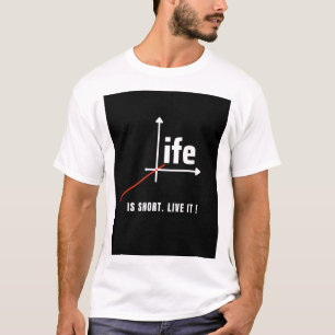Camiseta A vida é curta.