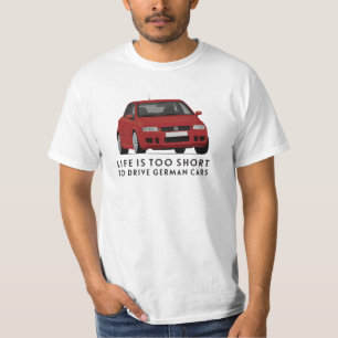 Camiseta A vida é curta demais para dirigir um Fiat Stilo
