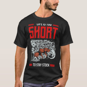 Camiseta A Vida É Curta Demais Para Ficar Na Corrida Do Car