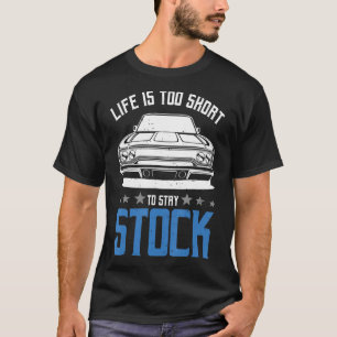 Camiseta A Vida É Curta Demais Para Ficar Na Corrida Do Car