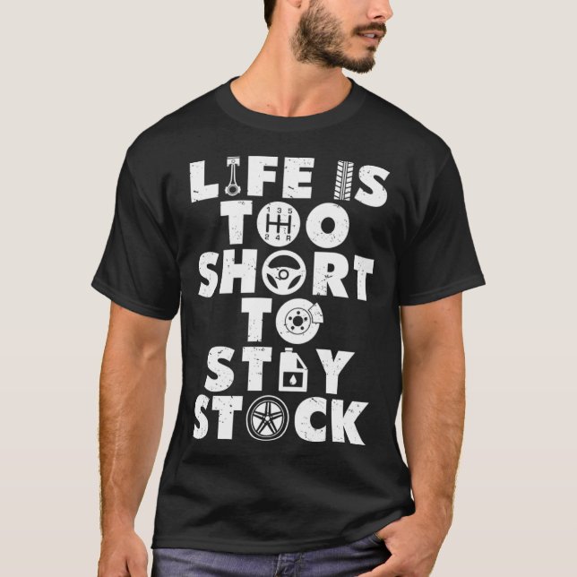 Camiseta A Vida É Curta Demais Para Ficar No Estoque Para C (Frente)