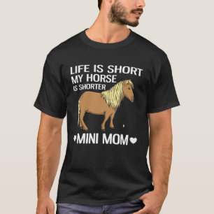 Camiseta A Vida é Curta Meu Cavalo é Mais Baixo Cavalo Mini