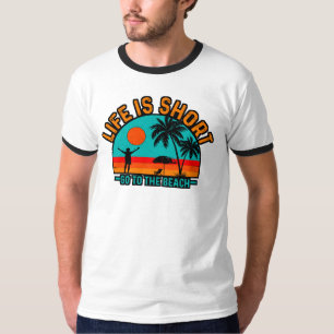Camiseta A Vida é Curta Vá Para a Praia-97226