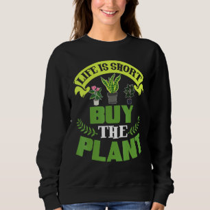 Camiseta A Vida É Curto Comprar O Gar De Plantas Vegetais