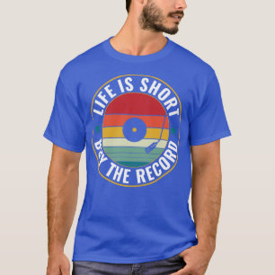 Camiseta A vida é de curta Comprar O recorde Engraçado Vini