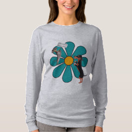 Camiseta A Vida é Difícil, Abrace um Cachorrinho Flor Fofo