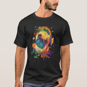 Camiseta A vida é difícil de conseguir um cão holandês bovo