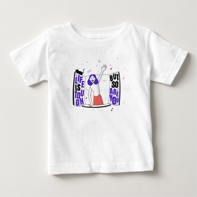 Camiseta A Vida é Difícil Mas Você Também É (Frente)