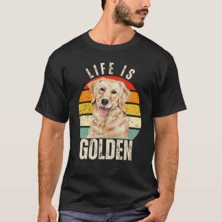 Camiseta A Vida É Dourada - Ouro Retriever Lover
