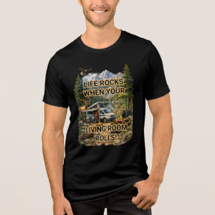 Camiseta A Vida é Incrível Quando a Sua Sala de Estar Rola
