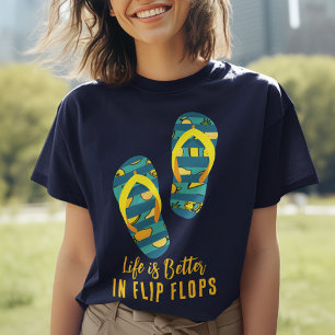 Camiseta A vida é melhor, as vibrações de verão coincidem