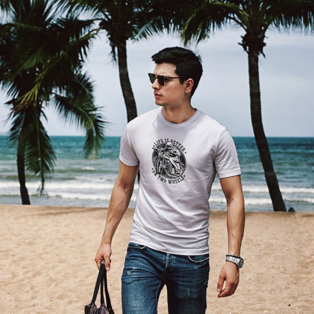 Camiseta A Vida É Melhor Biker (Criador carregado)