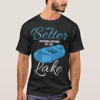 Camiseta A Vida é Melhor Capitão de Pontão No