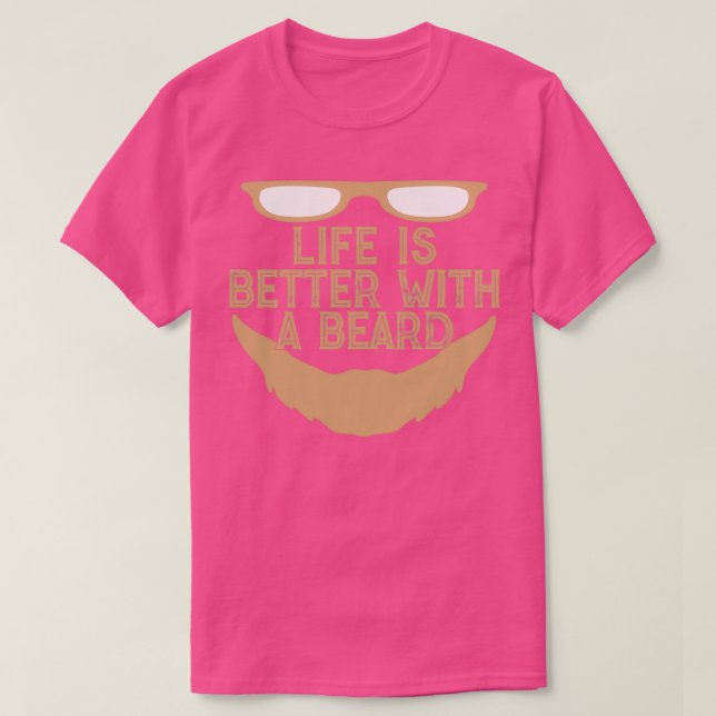 Camiseta A vida é melhor com a barba 5 (Frente do Design)