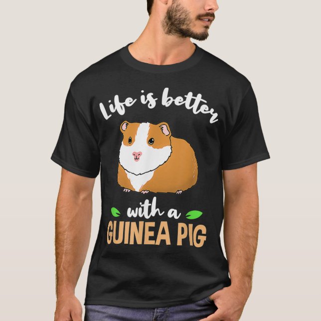 Camiseta A Vida É Melhor Com A Guiné Pig _1 (Frente)