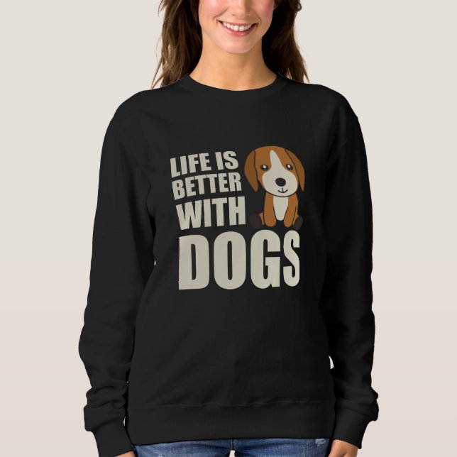 Camiseta A Vida É Melhor Com Cachorros Gelados (Frente)