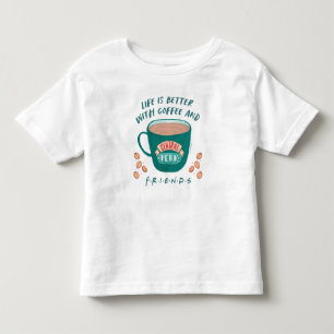 Camiseta A vida é melhor com café e amigos™