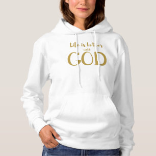 Camiseta A vida é melhor com Deus, cristão inspirador