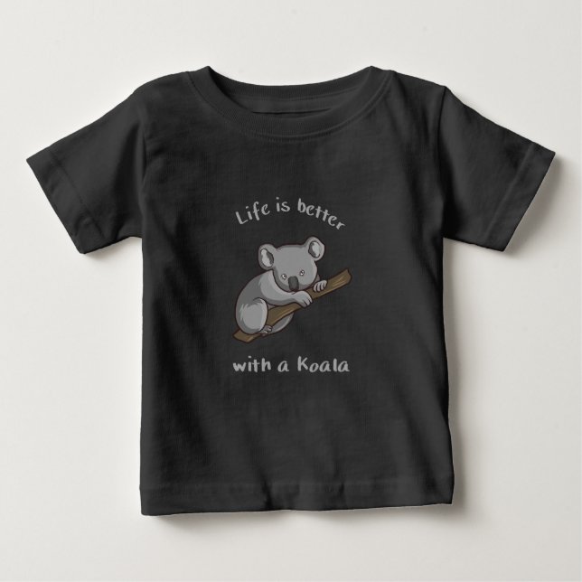 Camiseta A Vida É Melhor Com Koala (Frente)