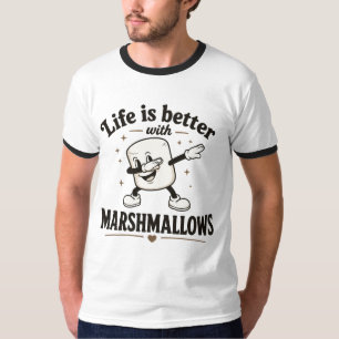 Camiseta A vida é melhor com marshmallows