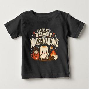 Camiseta A vida é melhor com marshmallows