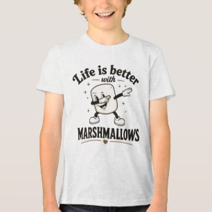 Camiseta A vida é melhor com marshmallows