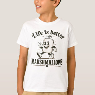 Camiseta A vida é melhor com marshmallows