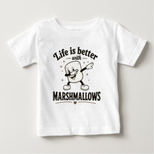 Camiseta A vida é melhor com marshmallows