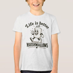 Camiseta A vida é melhor com marshmallows