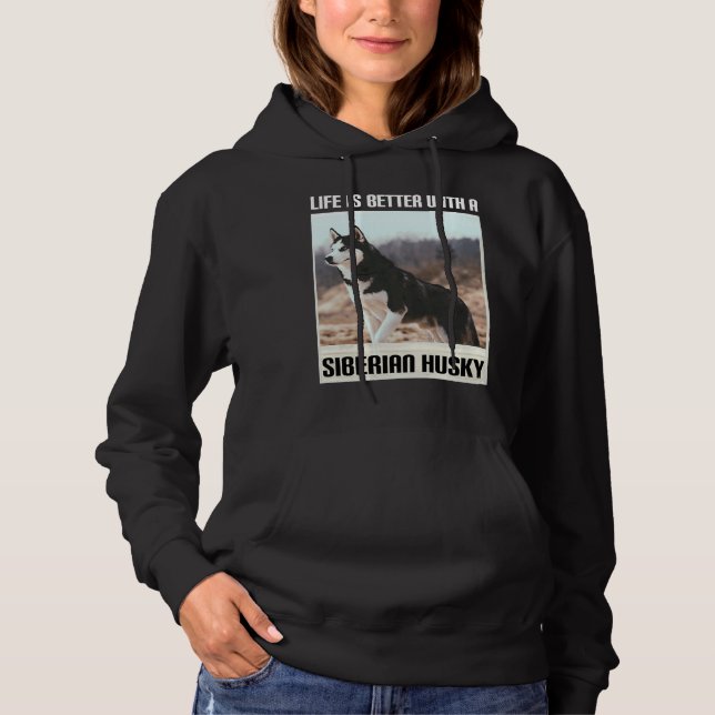 Camiseta A Vida É Melhor Com Meu Husky Siberiano (Frente)