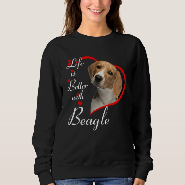 Camiseta A Vida É Melhor Com O Beagle (Frente)