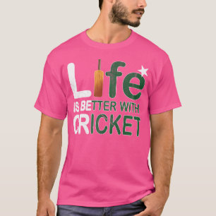 Camiseta A vida é melhor com o grilo paquistanês