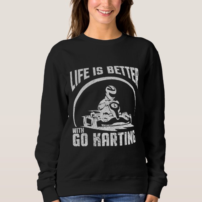 Camiseta A Vida É Melhor Com O Ir Karting (Frente)