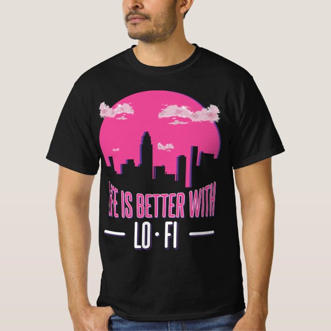 Camiseta A vida é melhor com o LoFi (Frente)